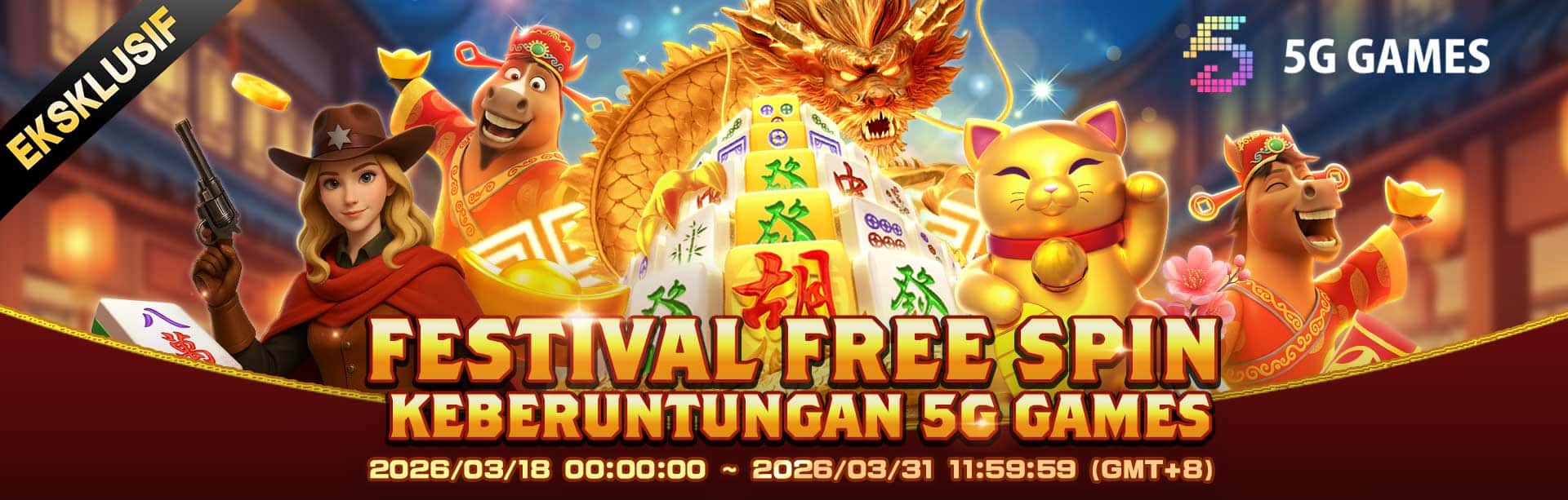 5GGAMES - เทศกาลฟรีสปิน